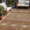 Edge Collections - 5' x 8' - Orange - Southwestern Washable Area Rug for Indoor and Outdoor Spaces - 1 Piece